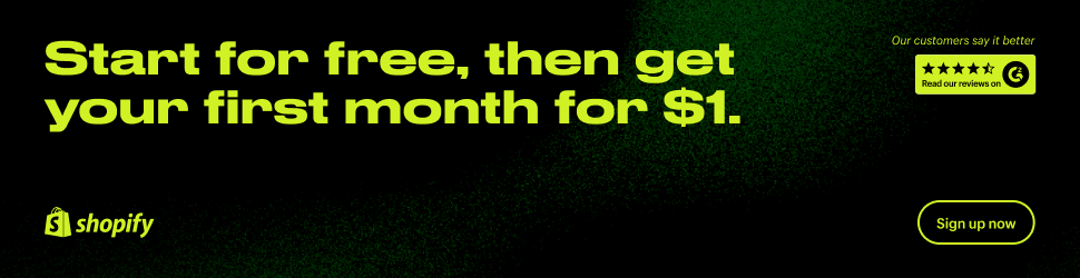 Shopify Free Trial then $1 for next month
