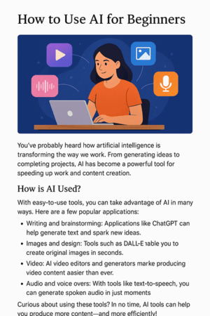 How to use AI tools to build your online business faster